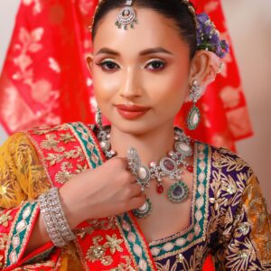 👑 Radiant Royalty – The Timeless Indian Bridal Glam 👑By https://www.amainternational.in/